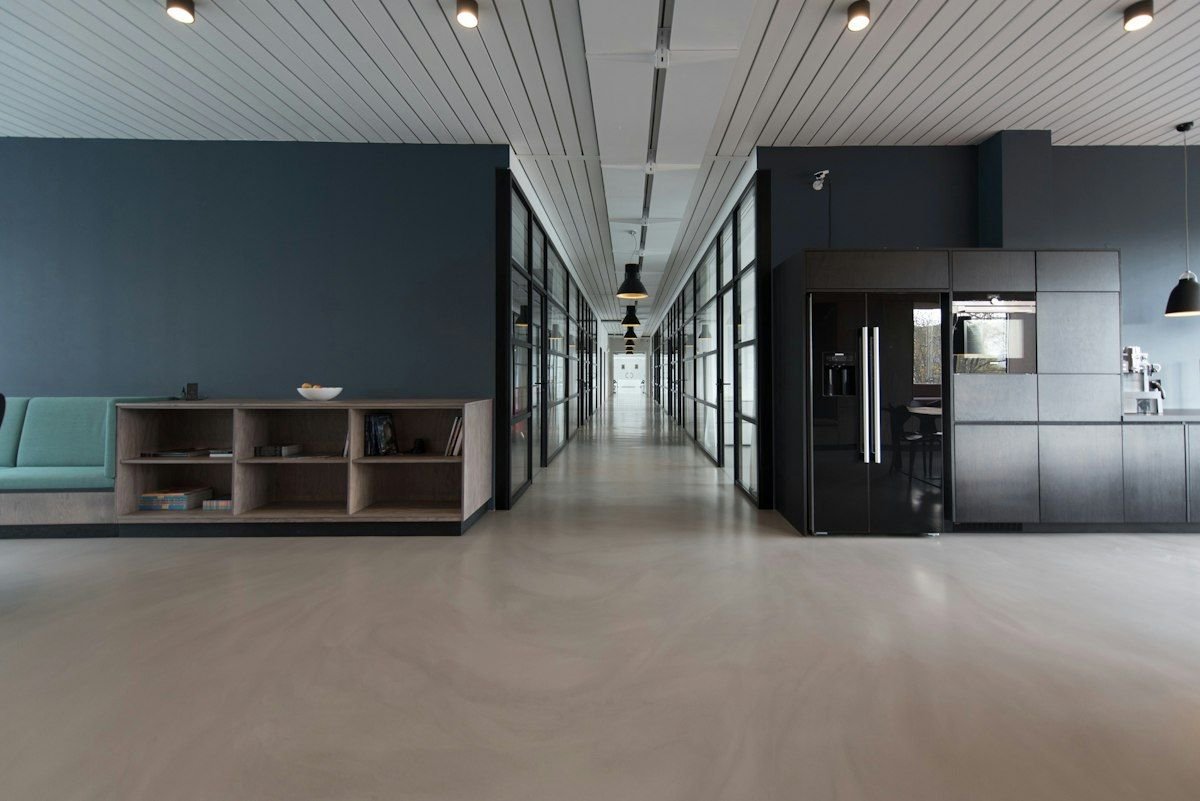 Modern commercial office interior representing business customers